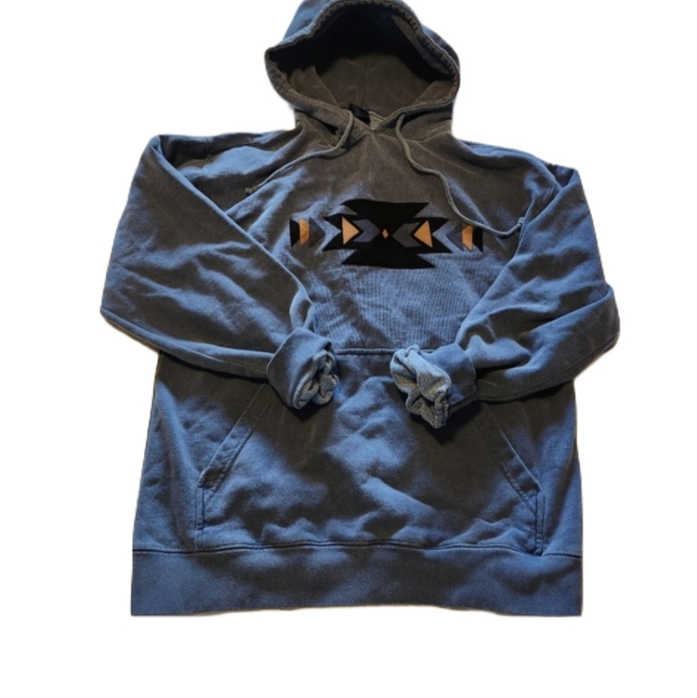 Vntg Y2K Chroma Zone men's medium‎ hoodie Aztec pattern